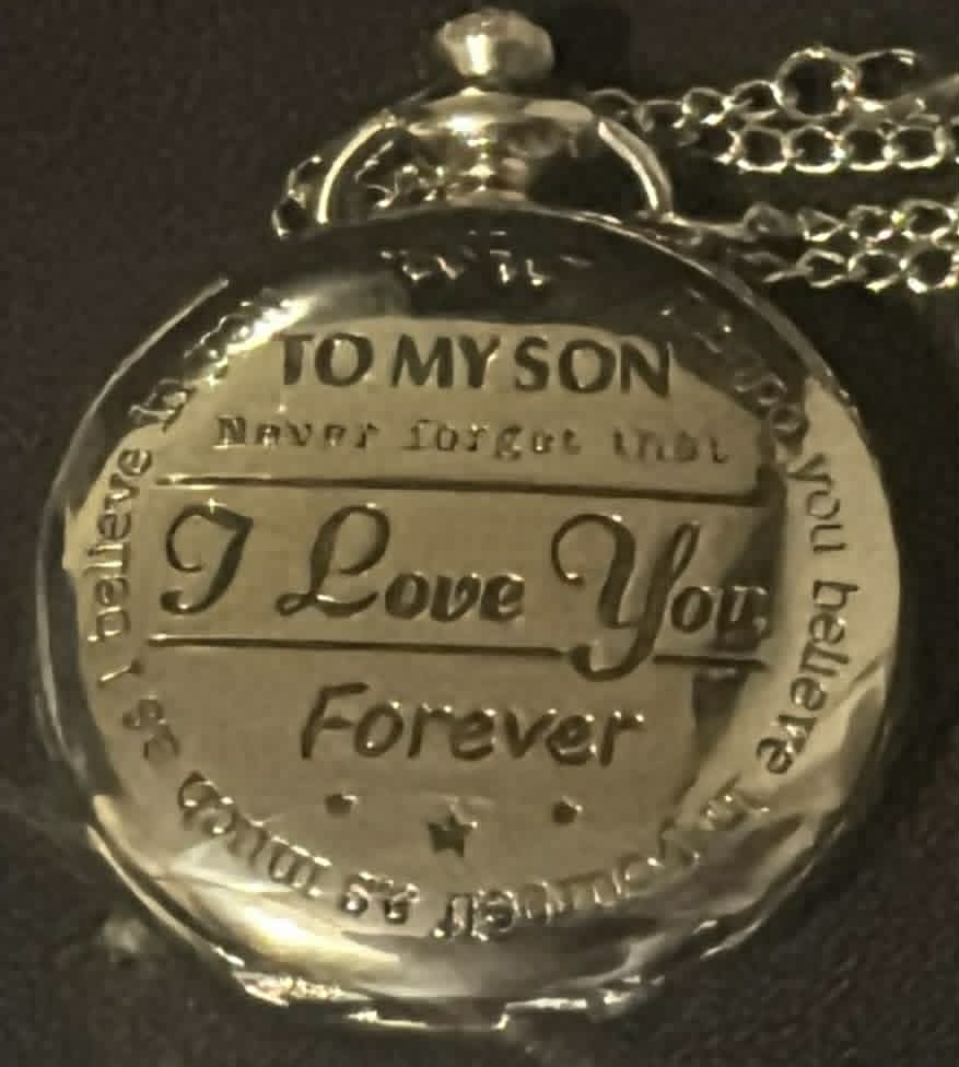 To my son Engraved Pocket Watch